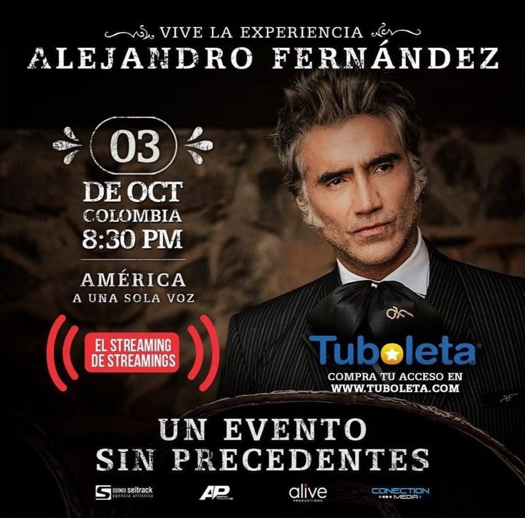 En este momento estás viendo Alejandro Fernandez en Concierto para Colombia