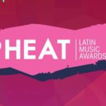 Silvestre Dangond, Manuel Medrano, Willy Garcia, Justin Quiles, Lenny Tavarez y Pipe Bueno en la gran noche de los Heat Latin Music Awards